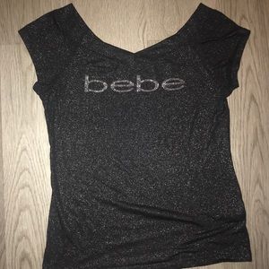 Bebe Glitter Top